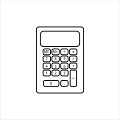 calculator icon vector illustration symbol