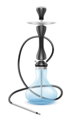 hookah for tobacco smoking and relaxation vector illustration
