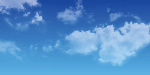 Background with clouds on blue sky. Blue Sky vector - 530244145