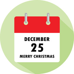 Merry Christmas image or clip art. vector illustration.