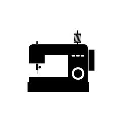 Manual sew machine icon. Sewing machine icon isolated on white background