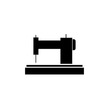 Manual sew machine icon. Sewing machine icon isolated on white background