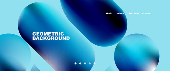 Minimal geometric abstract background, vector illustration for wallpaper banner background or landing page