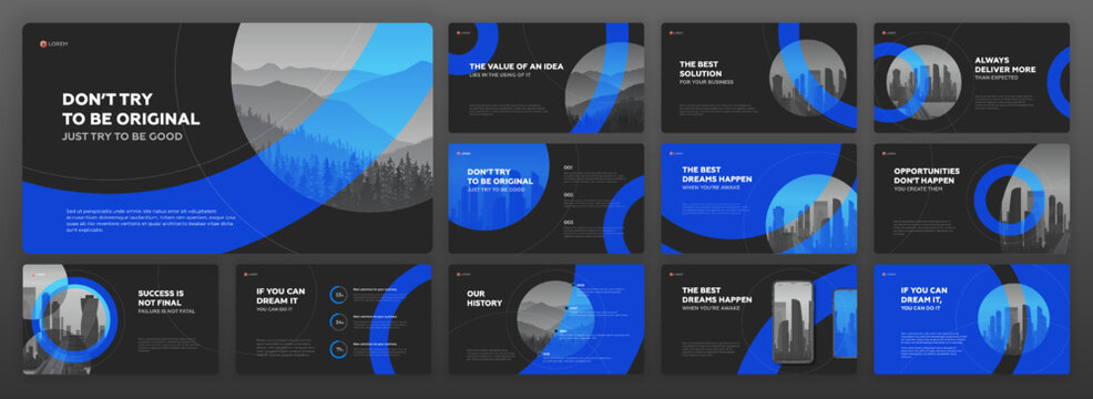 Powerpoint Presentation Blue Images – Browse 47,628 Stock Photos ...