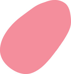 Vector drawing abstract pink spot. Hand drawn. Irregular shape. Element for design.