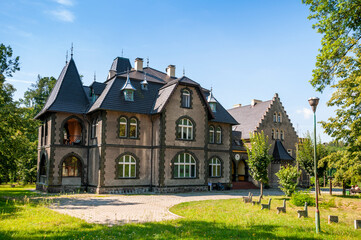 Fototapeta na wymiar Castle in Chruscin, Chruscin, Lodz Voivodeship, Poland 