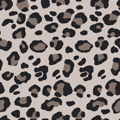 Abstract modern leopard seamless pattern. Animals trendy background. Color decorative vector stock illustration for print, card, postcard, fabric, textile. Modern ornament of stylized skin