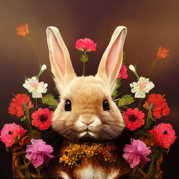 cute rabbite illustration