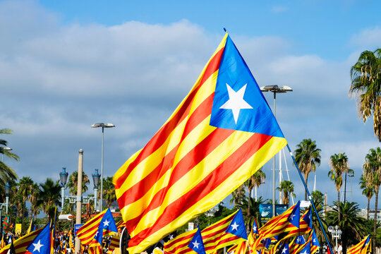 Catalonia 2022. Celebration of the Diada in Barcelona.