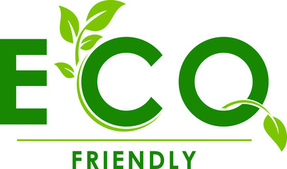 Eco Friendly icon. Ecology flat sign. PNG illustration