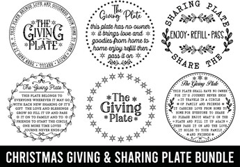 Obraz premium Christmas Giving & Sharing Plate Bundle
