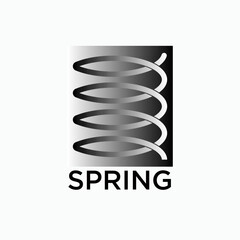 Spring Icon. Flexible Symbol - Vector.    