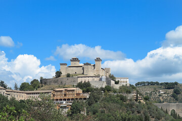 Fototapeta na wymiar La Rocca Albornoziana di Spoleto