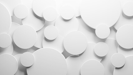white circle abstract background