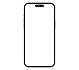 Mockup / template. Smartphone with blank screen for your design. PNG 24