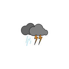  rain icon vector illustration