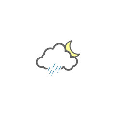  rain icon vector illustration
