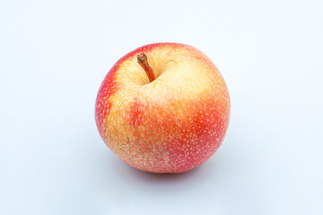 red apple on white background
