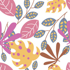 leafy pattern trendy,suitable for textile fabric,wallpapper and more