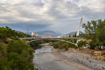 Obraz premium Millennium Bridge, Podgorica, Montenegro