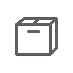 Box icon. Perfect for delivery icon or user interface applications. vector sign and symbol