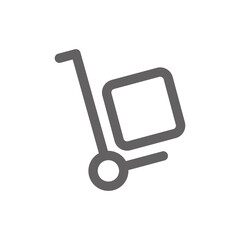 drop off icon. Perfect for delivery icon or user interface applications. vector sign and symbol