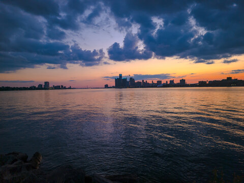 Belle Isle Sunset in Detroit, MI