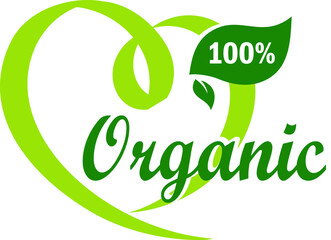 Organic Eco icon. Ecology flat sign. PNG illustration