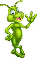 Cartoon cute alien