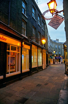 The Rose crescent street in the evening light. Cambridge. Cambridgeshire. United Kingdom