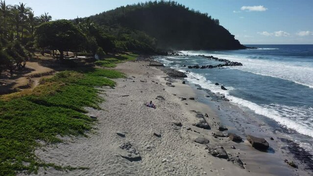 Cap Grand Anse beach on Reunion Island