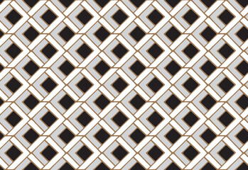 Greek squares golden grid seamless chain greek motives pattern.