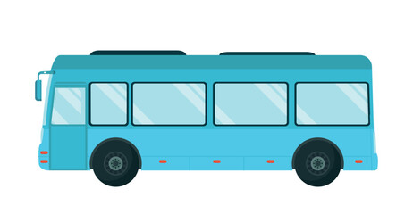 Public bus icon. Sticker for social networks and graphic element for website. Transport and vehicles, car and automobile. Travel around city, comfort and coziness. Cartoon flat vector illustration