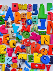 letras, abecedário, cores, educação