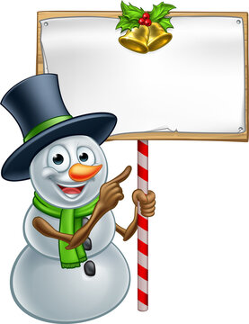 recommend clip art: Christmas Snowman Holding Sign