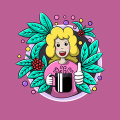 Flat illustration for International day of coffee