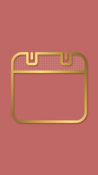 Metallic Calendar Graphic