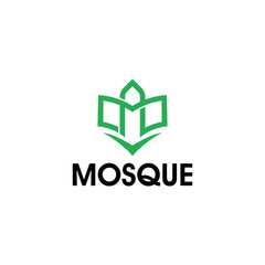 mosque logo icon vector isolated