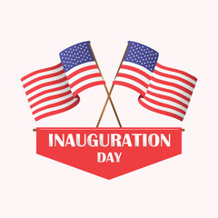 Happy inauguration day, United state of america flag, high quality vector