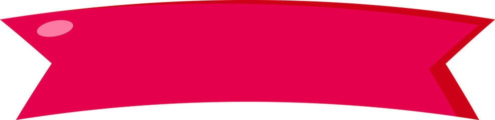 Red ribbon flat icon header