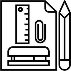 Stationary Line Vector Icon