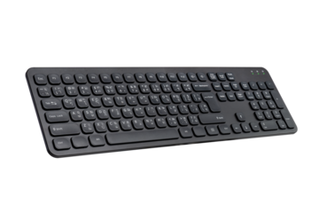 Slim thai and english keyboard, isolated on white background.