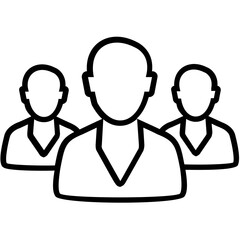 Focus Group Line Vector Icon