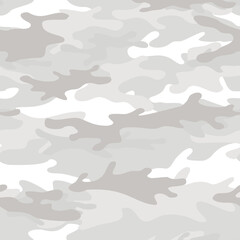 Obraz premium Seamless camouflage pattern. Military camo from spots. Print on fabric. Vector illustration