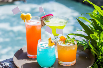 Welcome drink or juice to welcome tourists to relax within the resort.