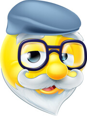 Elderly Man Emoji Emoticon