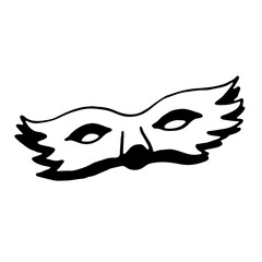 carnival mask vector illustration