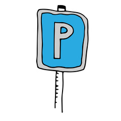 Parkplatz Schild