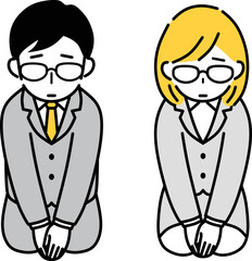 すみません　正座