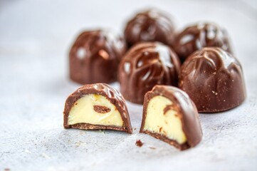 chocolate candy on a plate